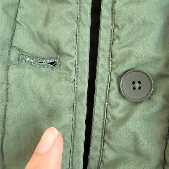 Everlane Green Utility Jacket with Quilted Design - Picture 7 of 9